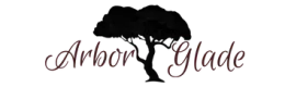 Elegant Arbor Glade logo featuring a stylized tree with a sophisticated font.