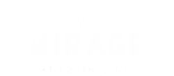 Elegant logo for Mirage at Southpoint featuring stylized geometric shapes above modern typography.