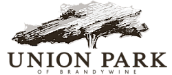 Elegant logo for Union Park of Brandywine featuring a stylized tree design.