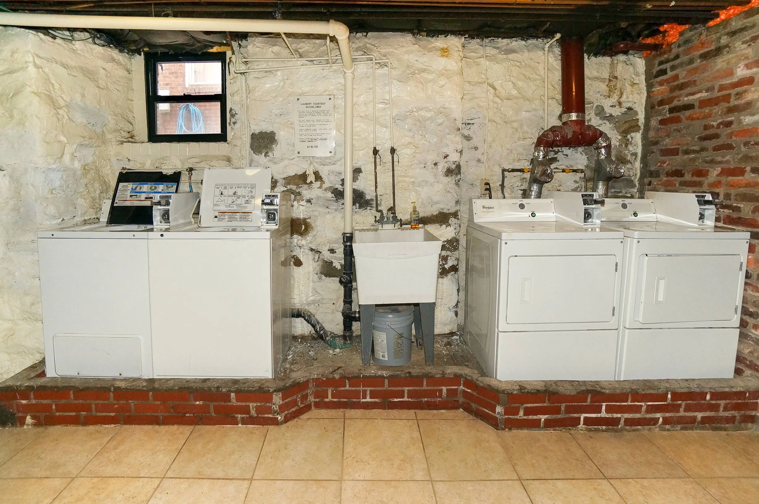 Laundry facility of the Tamarind building.