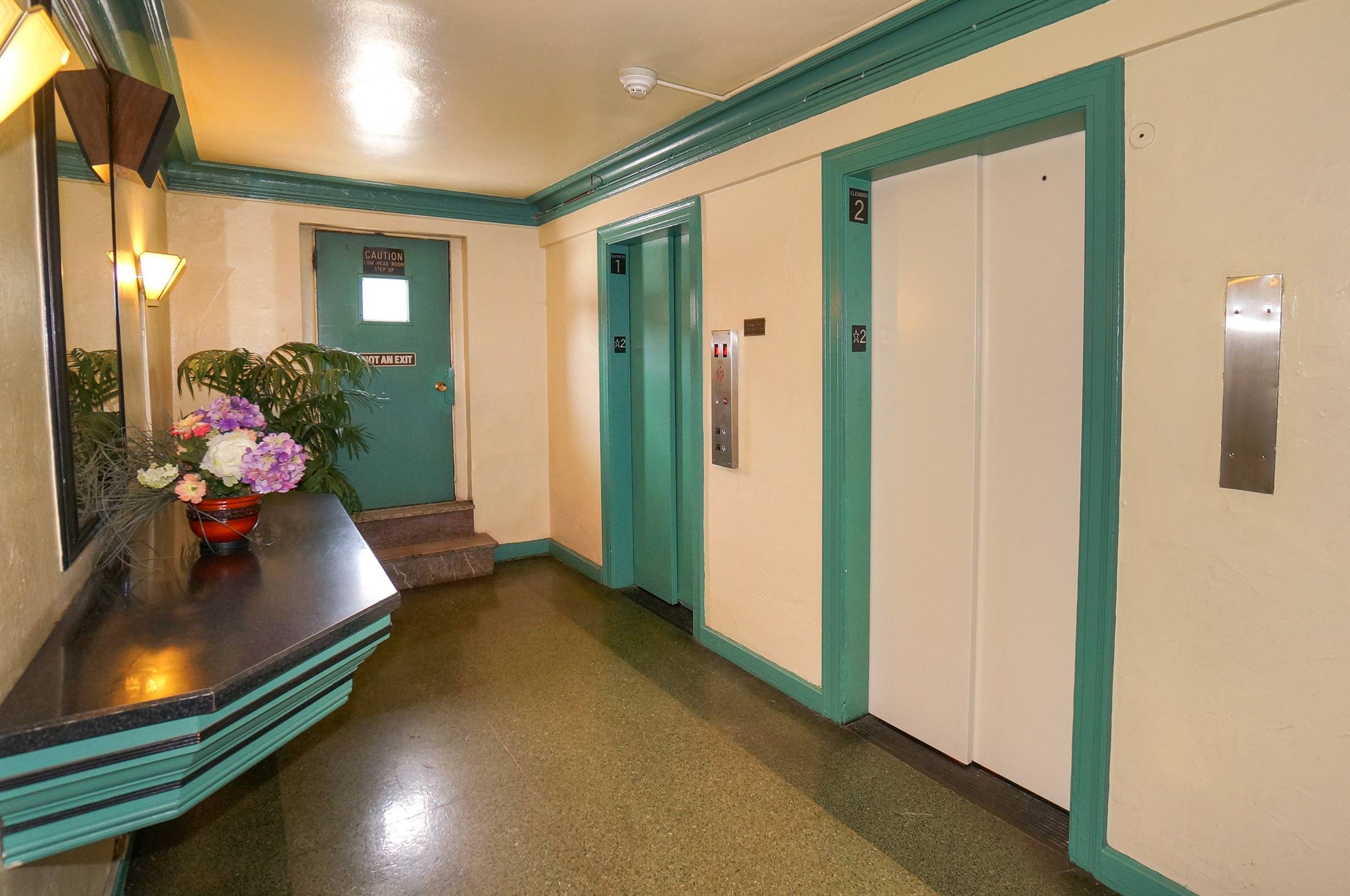 Two passenger elevators at the Wendover