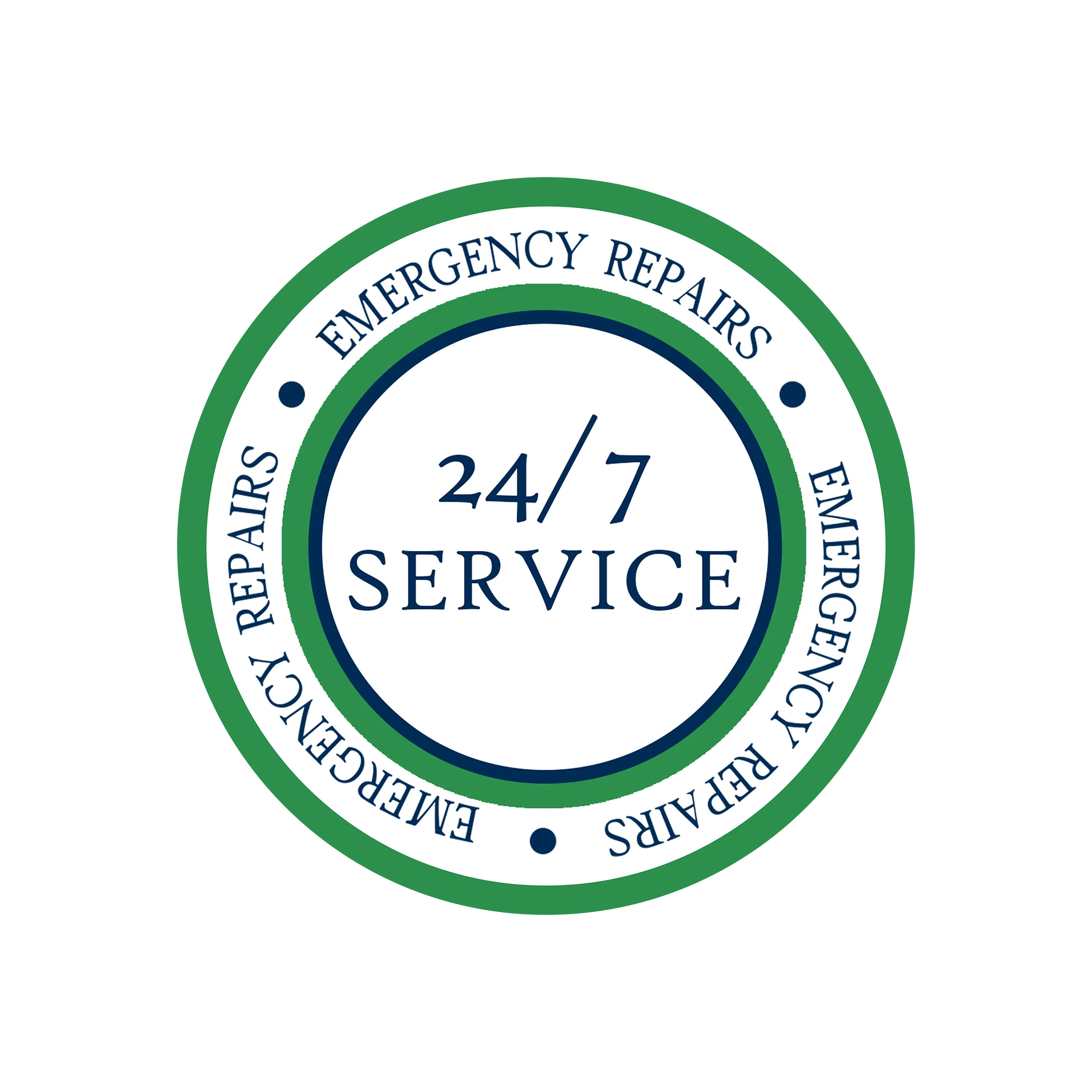 Emergency repairs are offered 24 hours a day, seven days a week