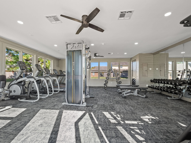 Keep your body healthy with our on-site fitness center!
