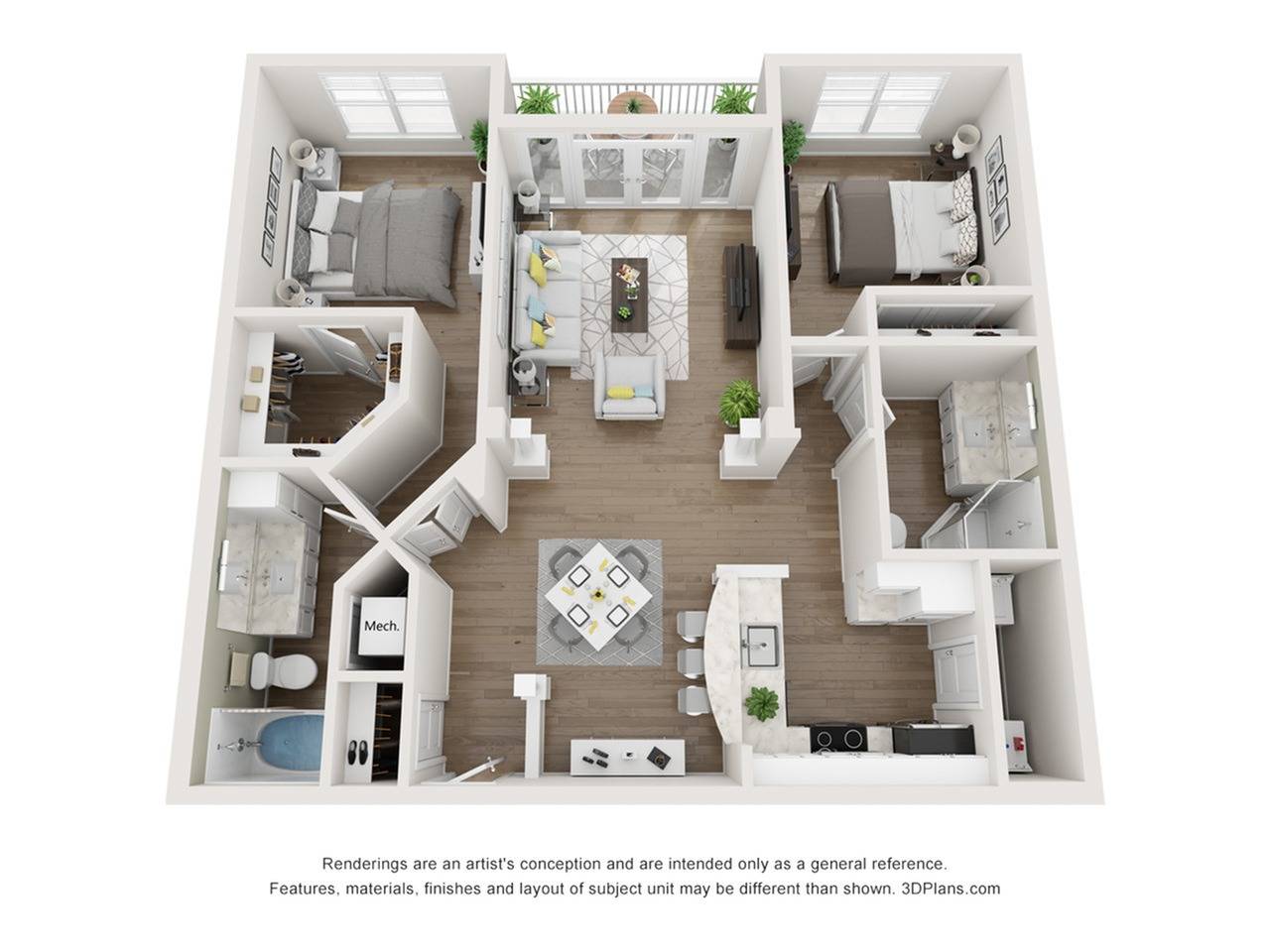 RB3 2 Bed Apartment Weston Lakeside