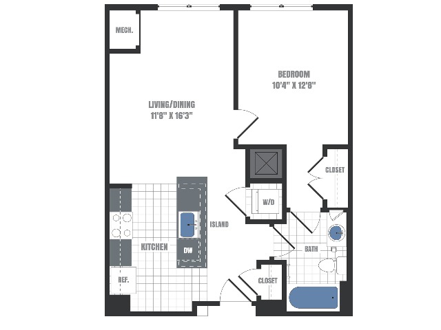 A6 Floorplan  | Apartments in Malvern, PA | Eastside Flats