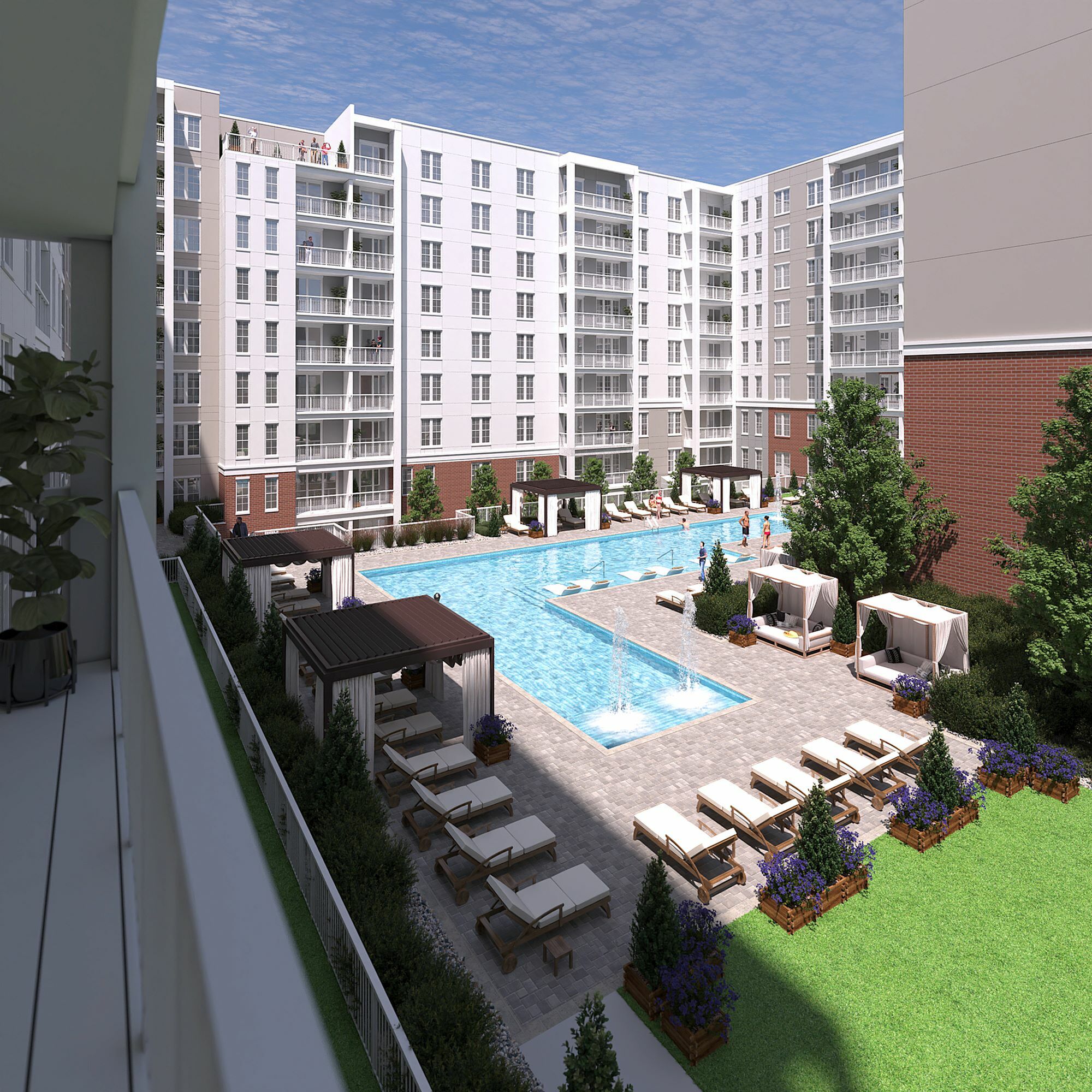 Indulge in resort-inspired relaxation by the shimmering pool, complete with an outdoor kitchen and fire pit, where you can gather with friends and family against the backdrop of breathtaking city views.