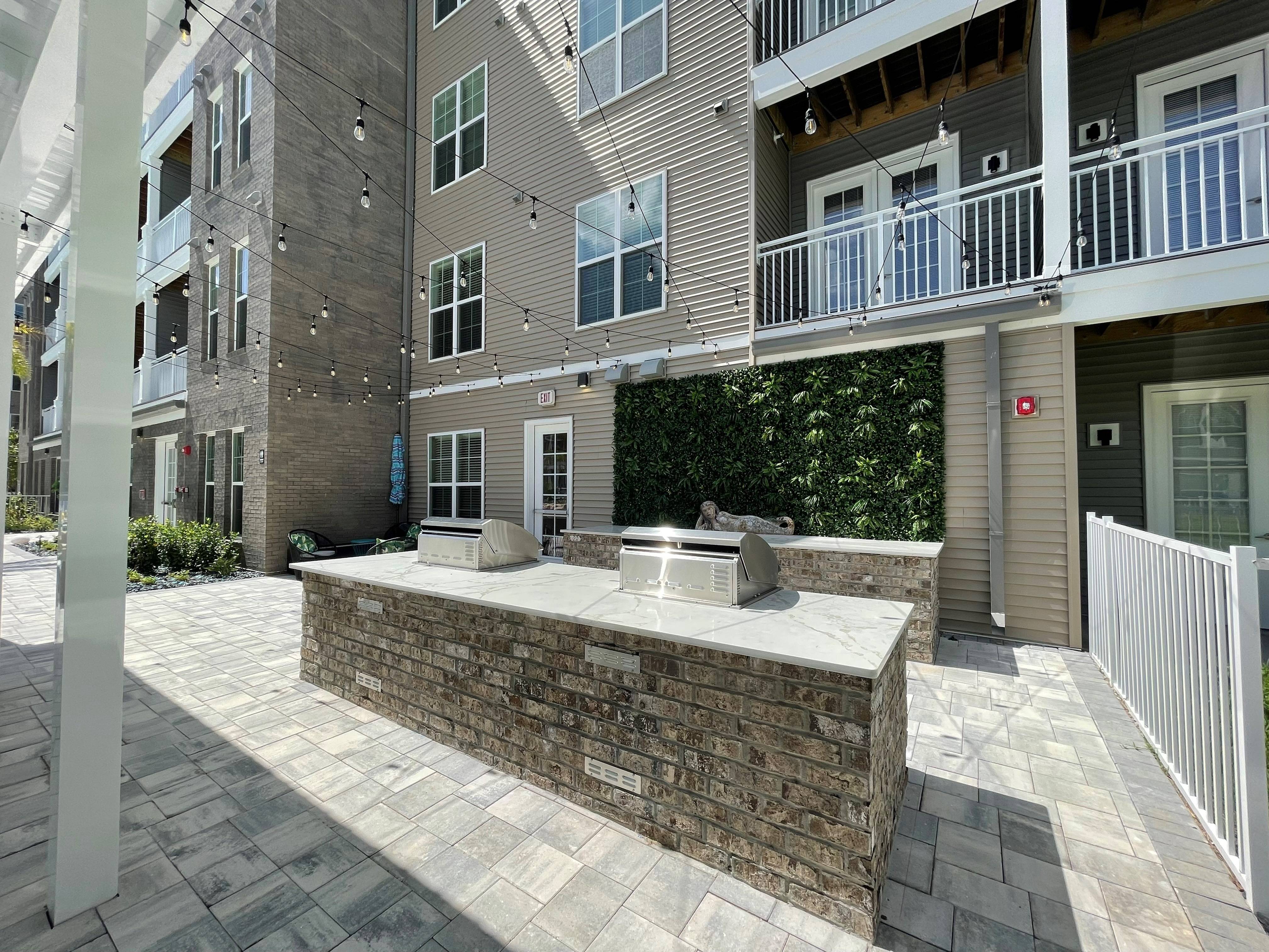 Enjoy our outdoor grill area