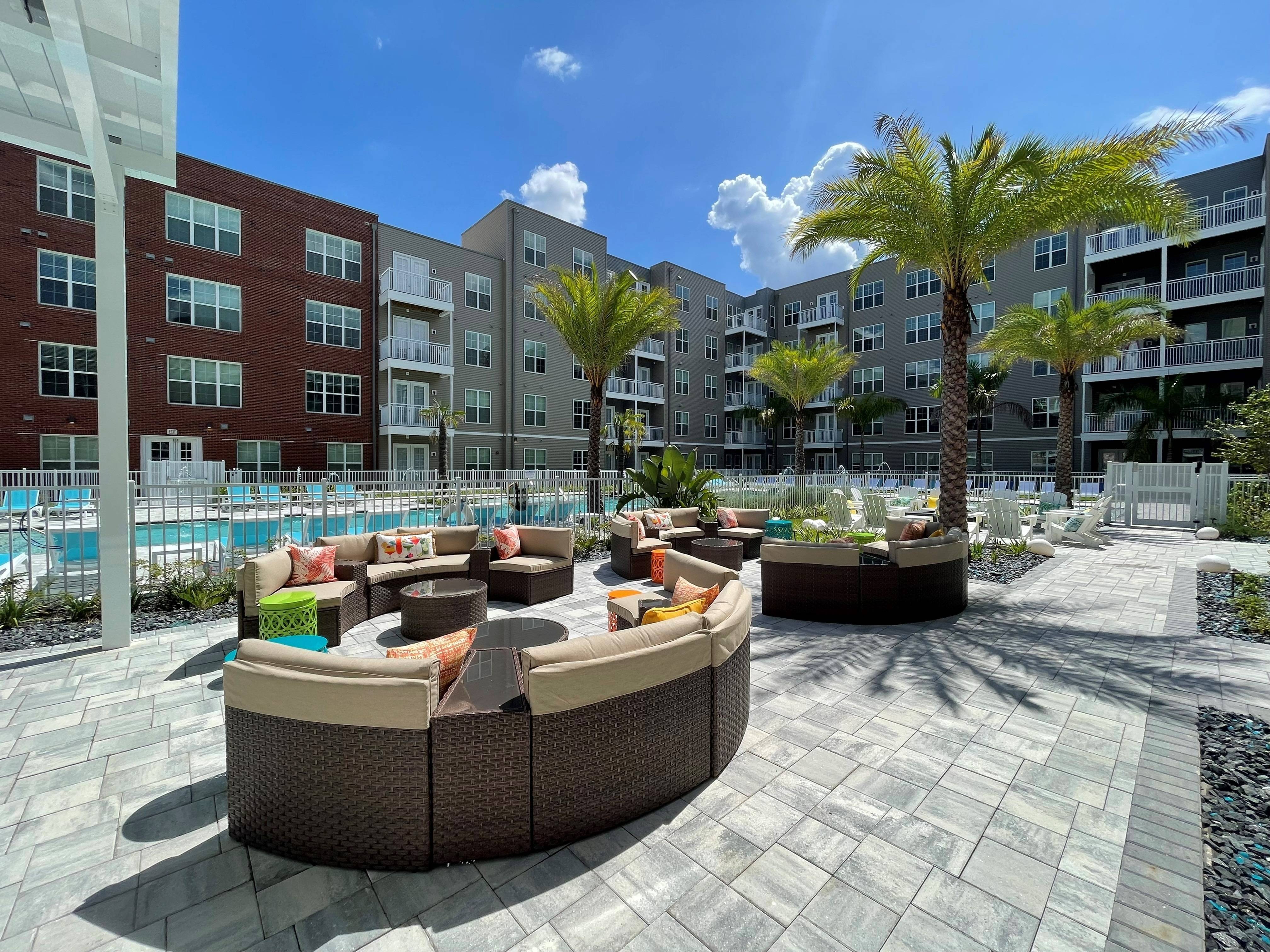 Relax poolside with friends and family
