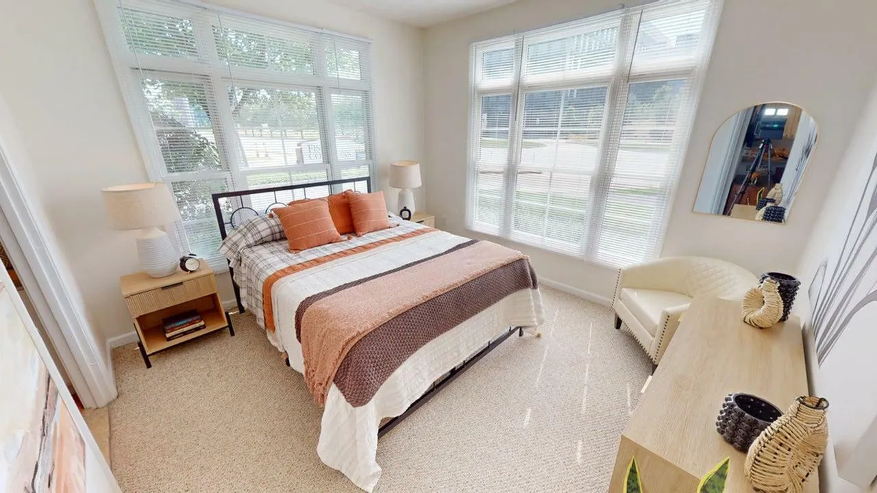 Unwind and drift off in our relaxing bedroom—your perfect retreat for a peaceful night's sleep.