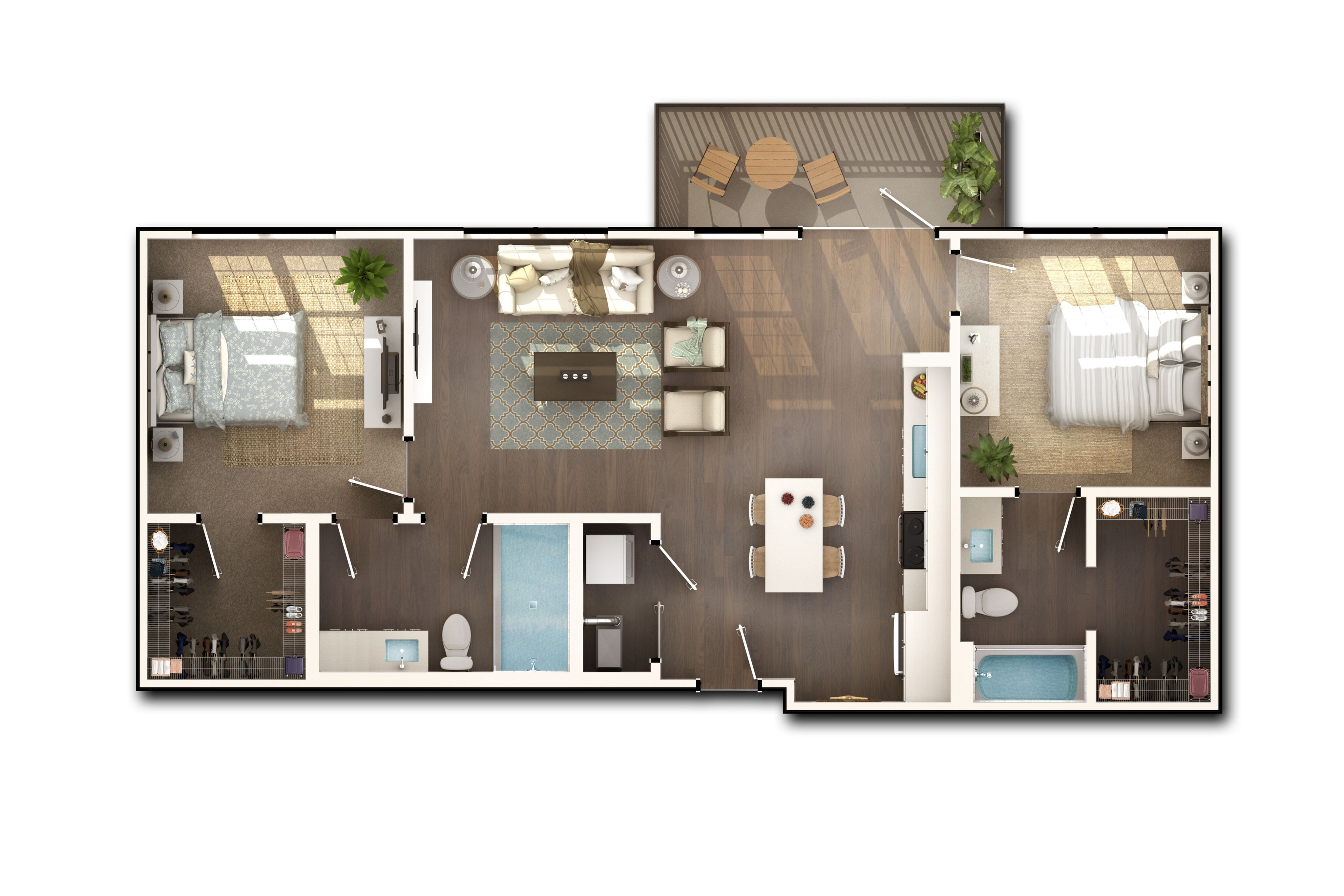 Floorplan springmoor apt 2br