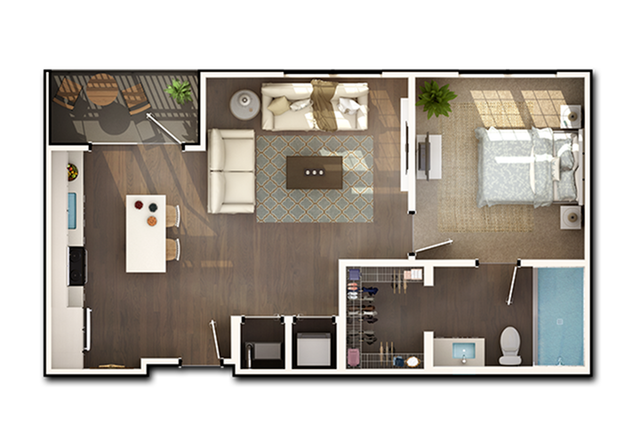 A2.0 | One Bedroom, One Bathroom