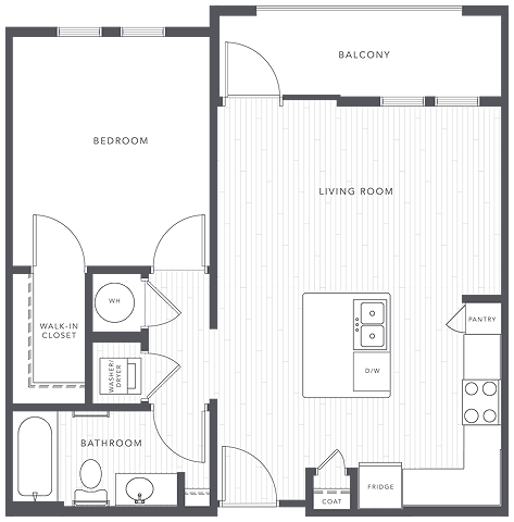 Emerald 2 | 1 bed 1 bath | from 681 square feet