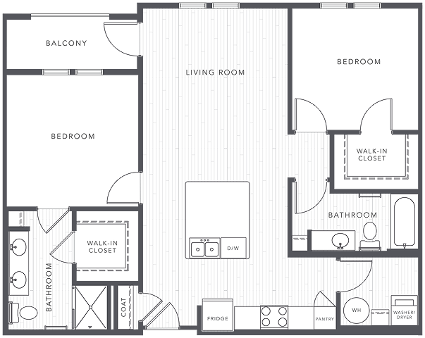 Indigo | 2 bed 2 bath | from 1060 square feet