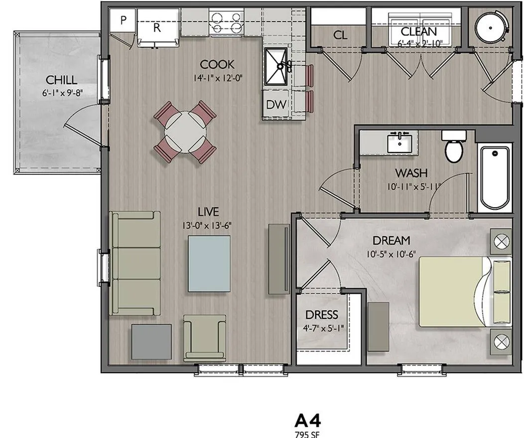 Vecina A4 Floor Plan