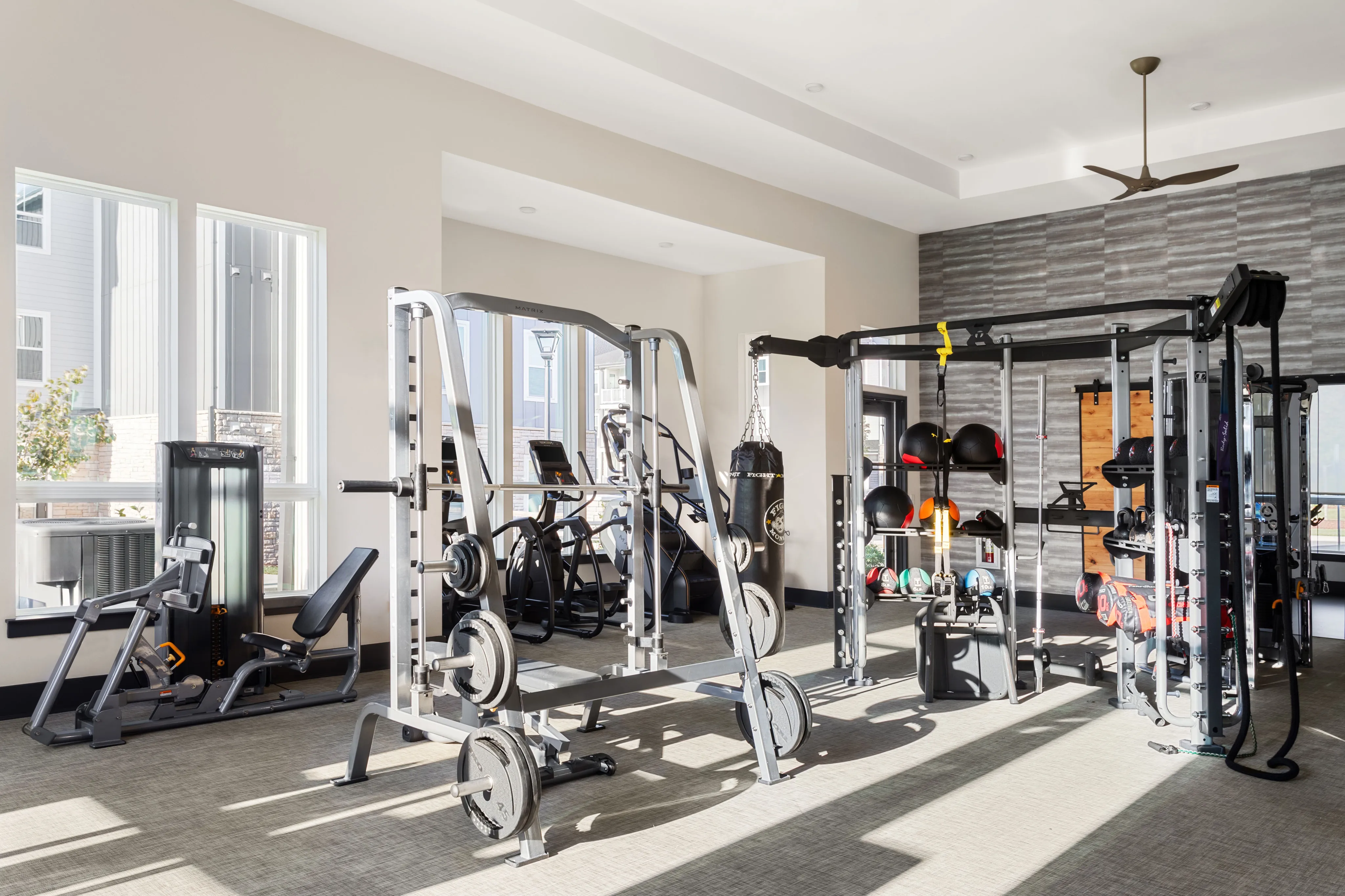 Fitness Center at Chestnut Farm Apartments in Matthews NC