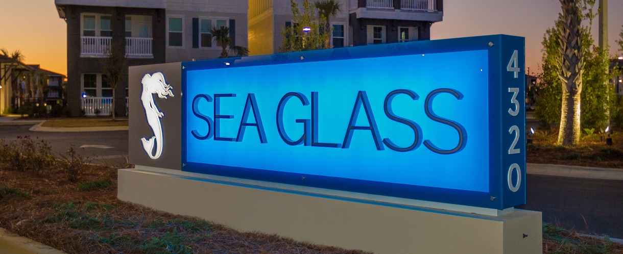 Seaglass Frontage Sign