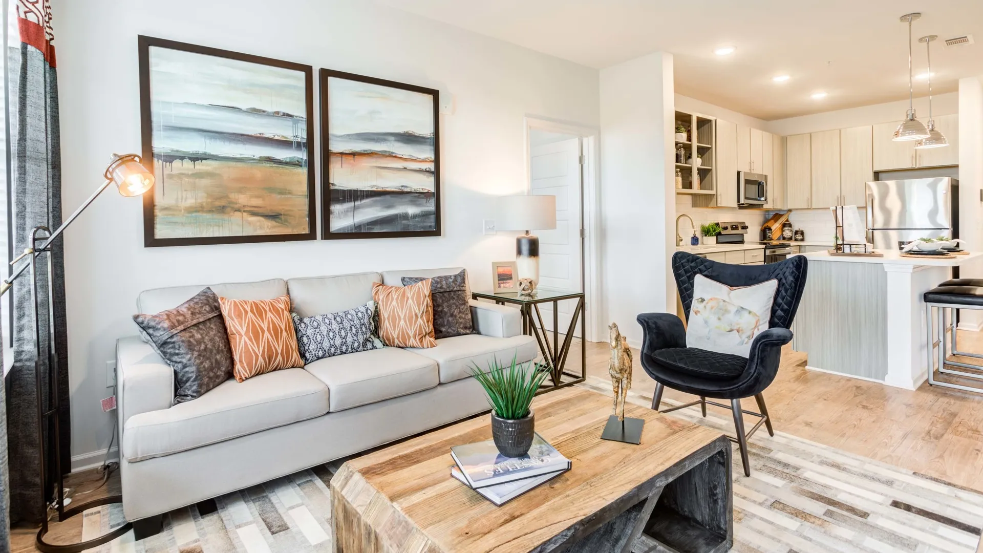 Velo Shelby Farms Model Unit Living Room