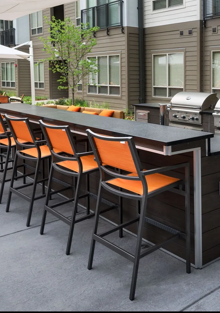 Outdoor grilling area