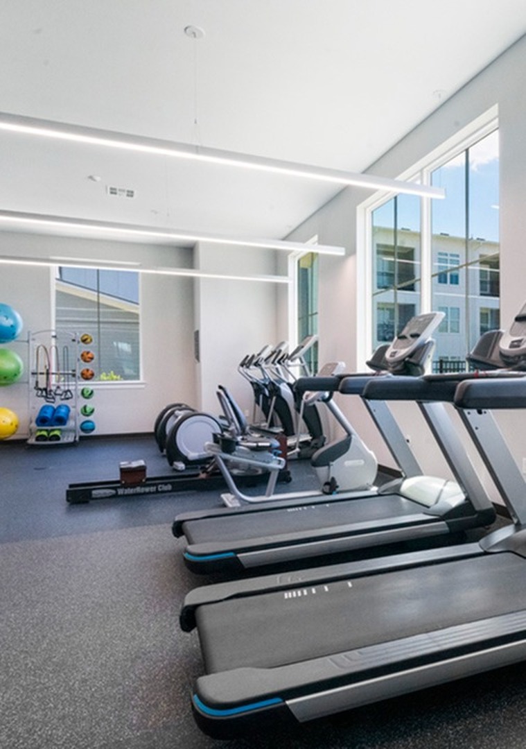 Club-Quality Fitness Center with Cardio and Resistance Equipment at Sweetwater Apartments in West Baton Rouge, LA