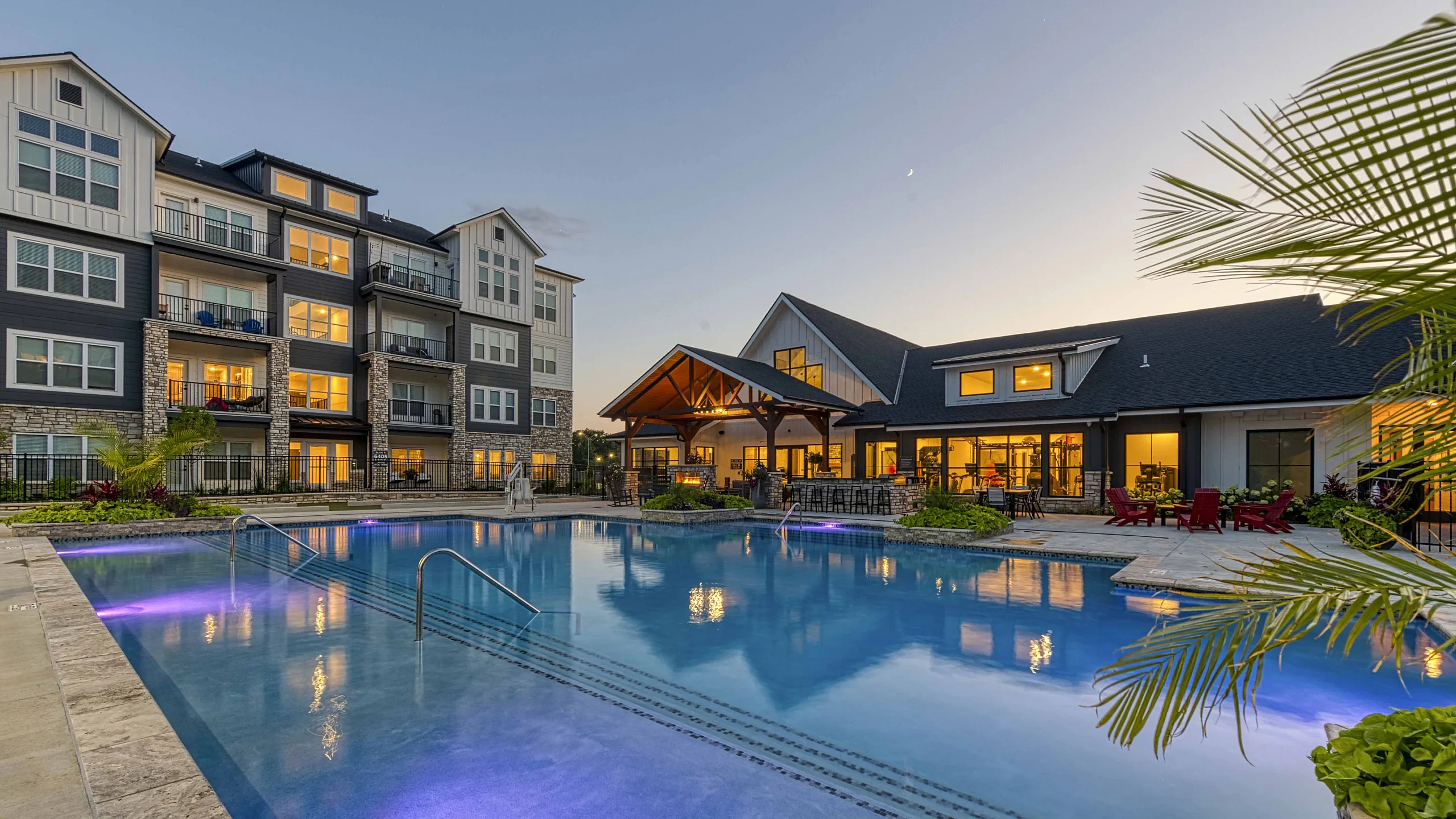 stunning pool at Encore Apartments in Belton MO