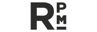 Modern RPM logo design featuring bold, sleek typography with R, P, and M initials in a stylish black font.