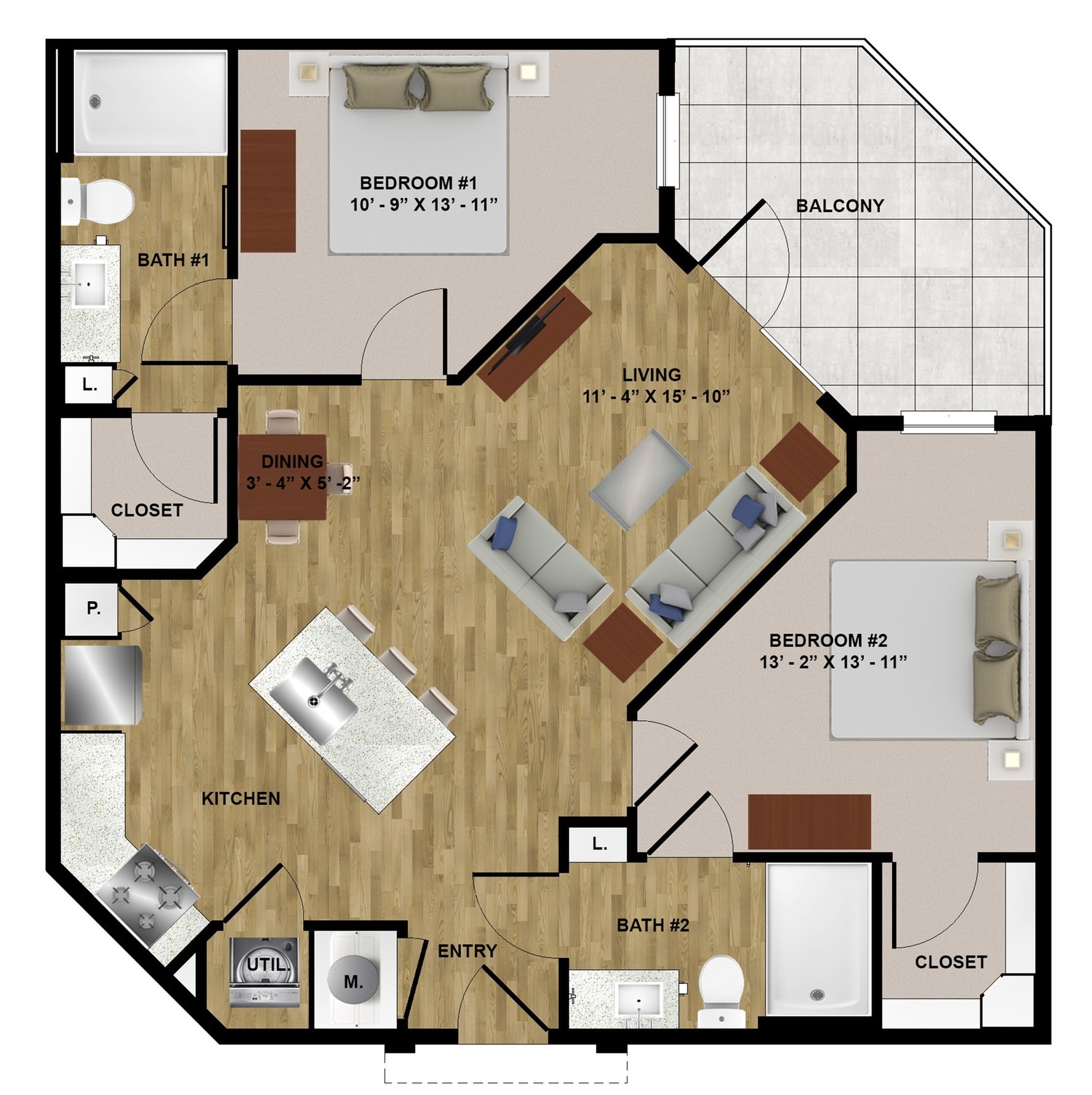 MLK Highline Surrealist | B1 Floor Plan