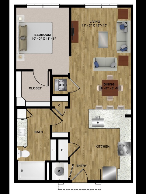 MLK Highline | Minimalist | S3 Floor Plan