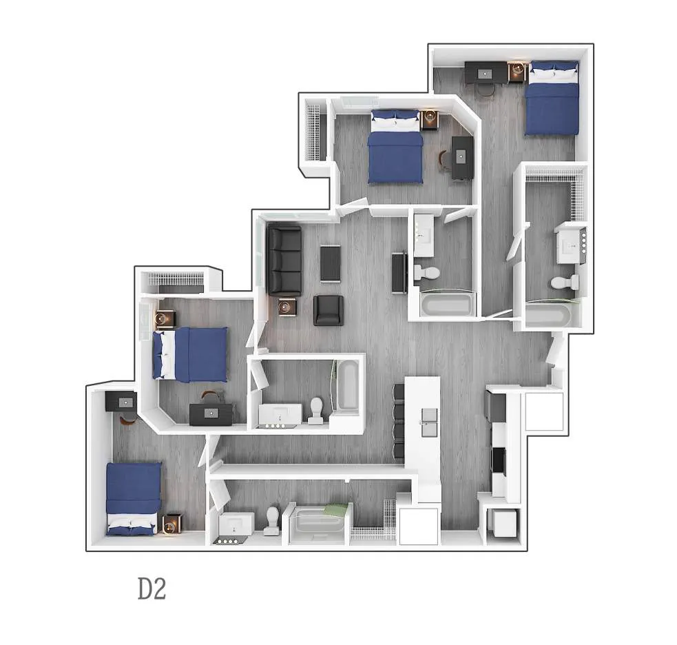 4 Bedroom Corner D2