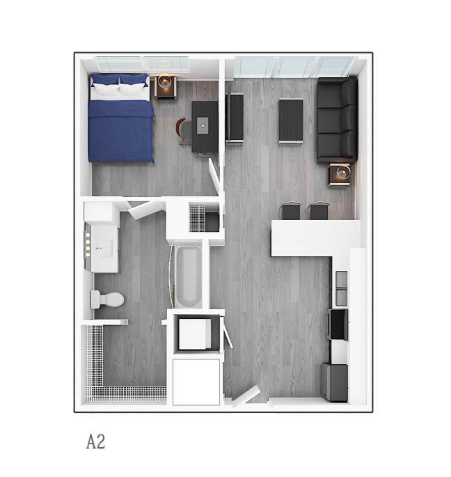 1 Bedroom A2
