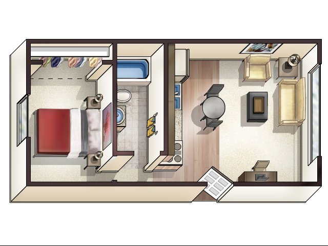 College Station Apartments, LLC - 1 Bedroom
