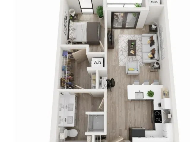 D2 1 Bedroom