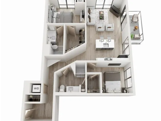 H2 2 Bedroom/2Bath
