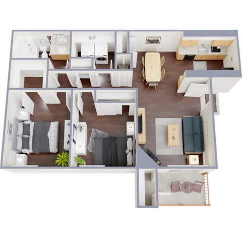 B1 2x1 floor plan