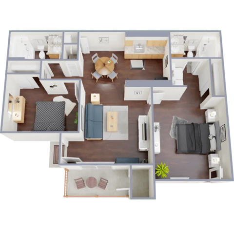 B3 2x2 floor plan