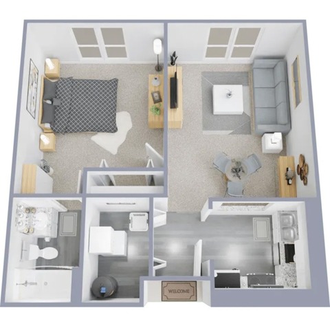 Washington Miner A3 1x1 floor plan