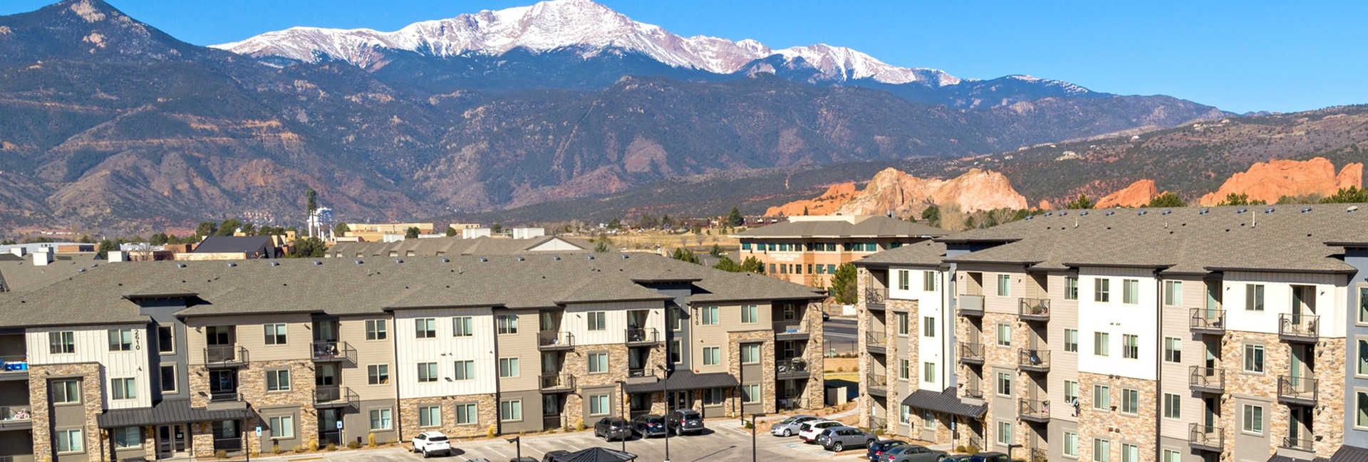 Overlook, Pikes Peak and Garden of the Gods