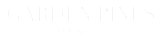 Elegant Garden Pines Apartments logo featuring three stylized pine trees symbolizing tranquility and natural beauty.