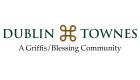 Elegant logo for Dublin Townes, a Griffis/Blessing community, showcasing a sophisticated design.