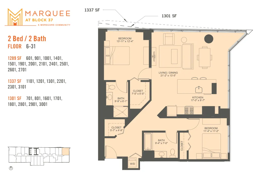 2 Bedroom x 01