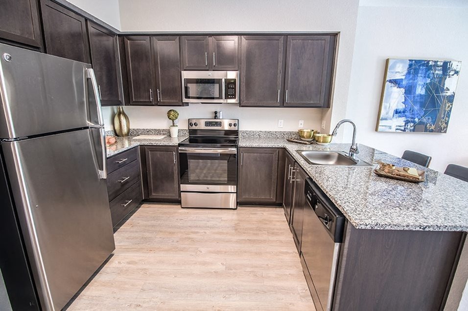 Model apartment kitchen