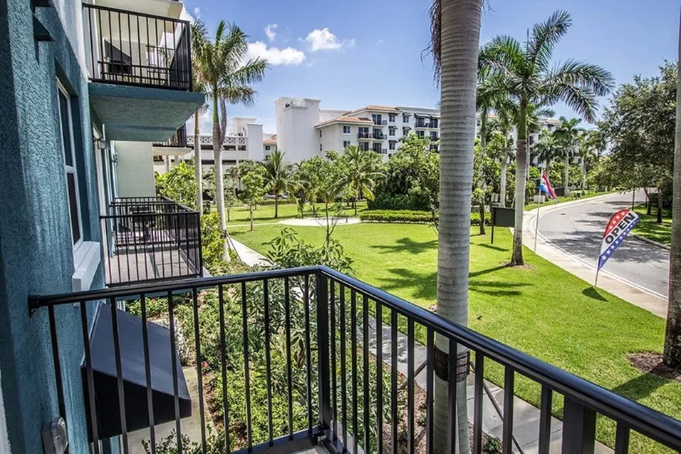 Model apartment balcony