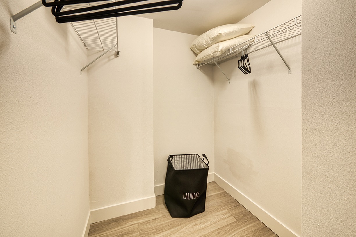 Spacious closets