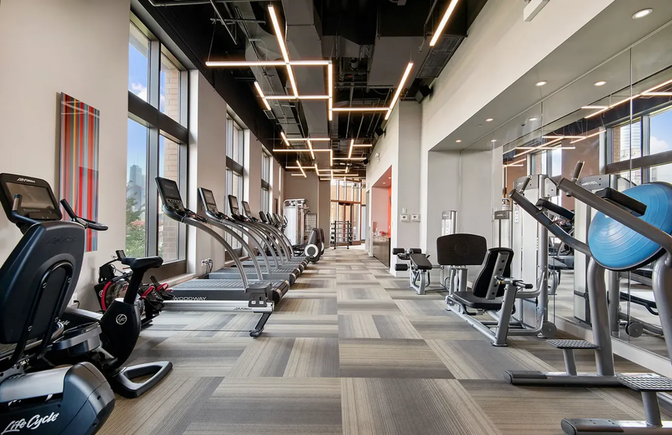 Modern fitness center