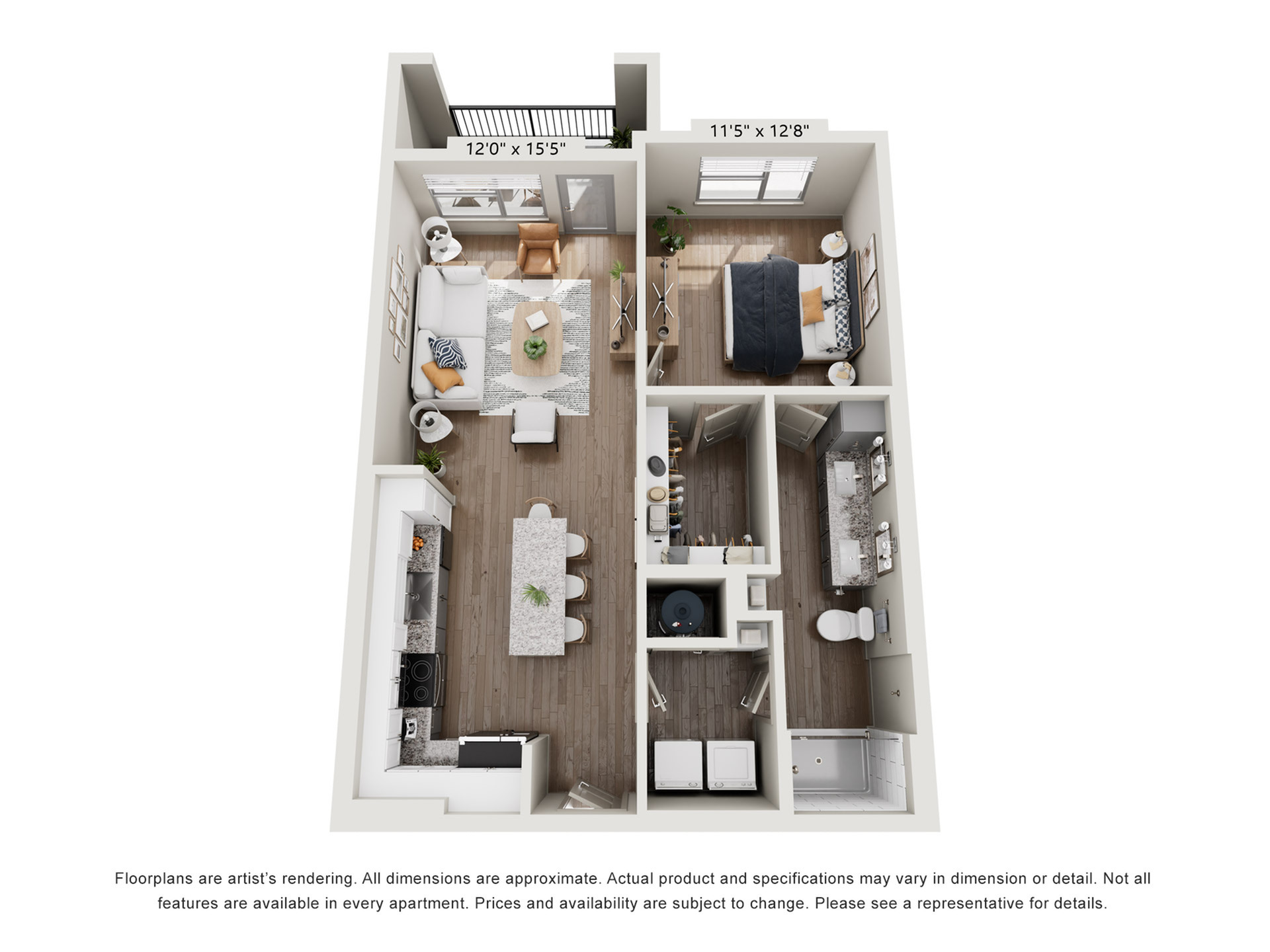 1 Bedroom Apartment