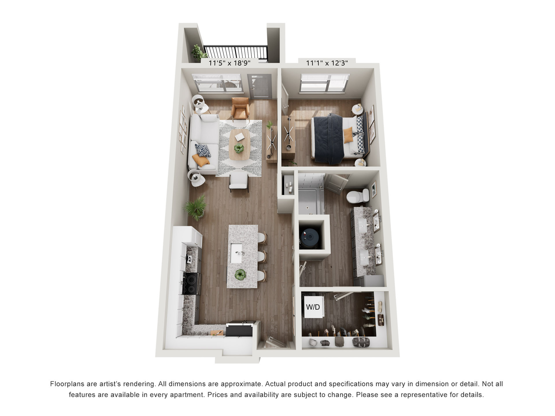 1 Bedroom Apartment