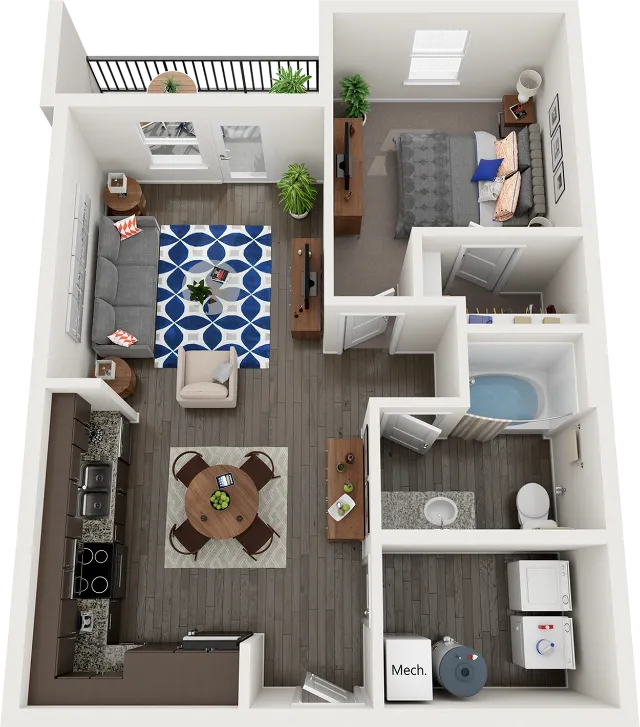 The Indie 1 Bed Apartment