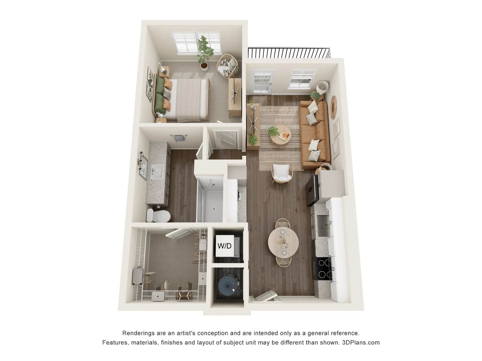 The Sawgrass | 1 Bed + 1 Bath Apartment | 683 SF