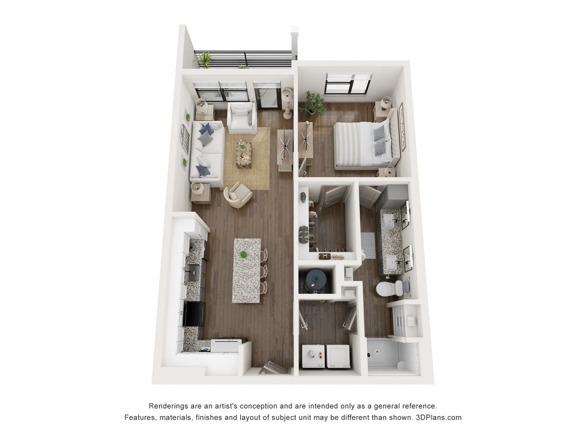 The Jackson One Bedroom Apartment