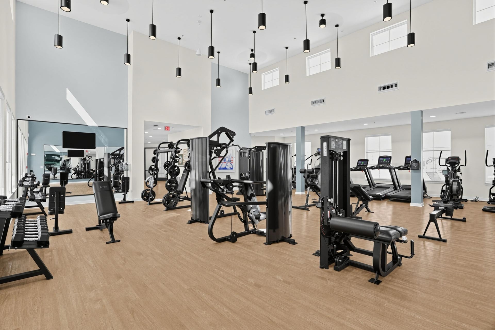Spacious Gym Interior