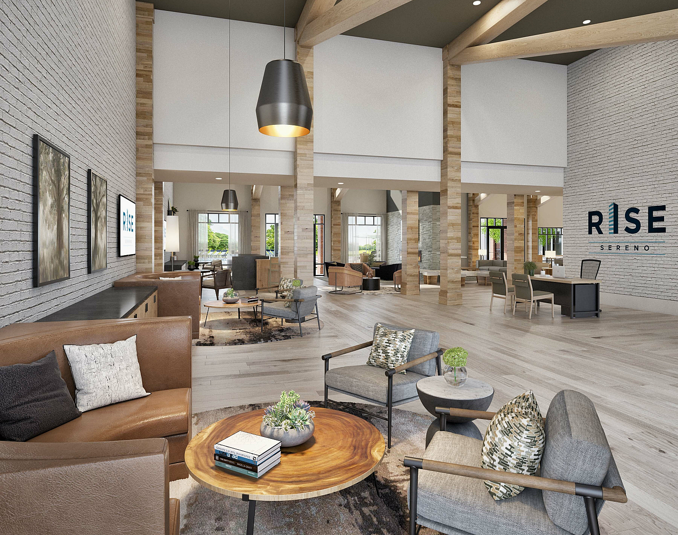 Leasing office at RISE Sereno